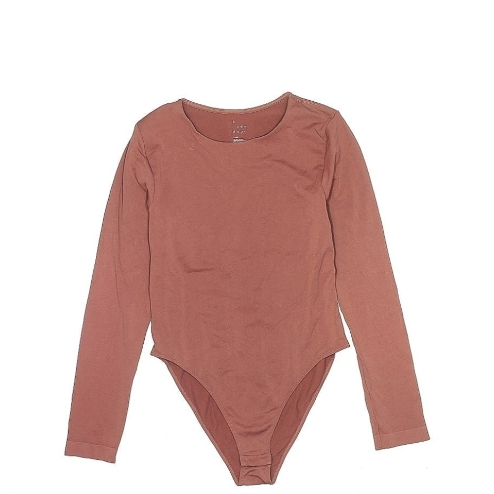 Women's Long Sleeve Bodysuit - Rust